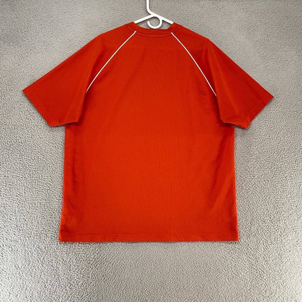 Nike Y2K T-Shirt Mens Large Orange Short Sleeve Vintage Wicking Workout - Picture 9 of 12